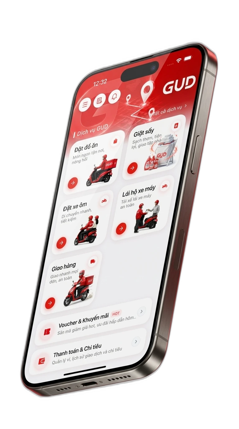 GUD Multi-service Super App UI